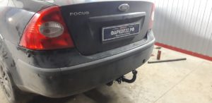 ТСУ для Ford Focus 2 седан 2004-2011 без выреза бампера